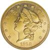 Image 1 : 1858 $20 AU58 NGC. This is an outstanding high-end AU