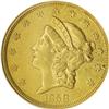 Image 1 : 1858-O $20 AU55 NGC. Normal dies, mintmark clear and w
