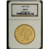 Image 1 : 1859-S $20 AU55 NGC. Well struck with modest wear. The