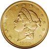 Image 1 : 1860 $20 AU55 NGC. Highly lustrous for the grade, with