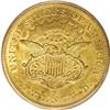 Image 2 : 1861-S $20 AU55 PCGS. Boldly struck overall, with mino