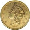 Image 1 : 1862 $20 AU53 NGC. "Old gold" surfaces, so favored by