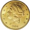 Image 1 : 1884-CC $20 MS62 PCGS. The 1884-CC double eagle is a p