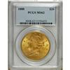 Image 1 : 1888 $20 MS62 PCGS. Pervasive luster brightens this or