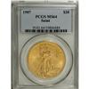 Image 1 : 1907 $20 Arabic Numerals MS64 PCGS. Highly lustrous wi