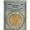 Image 1 : 1908-D $20 No Motto MS64 PCGS. Vibrant luster in combi