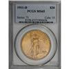 Image 1 : 1911-D $20 MS65 PCGS. A radiant canary-gold Gem with a