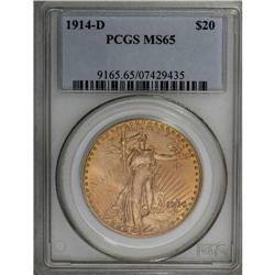 1914-D $20 MS65 PCGS. The 1914-D is one of the more av