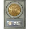 Image 2 : 1922 $20 MS64 PCGS. A pleasing near-Gem twenty with ap