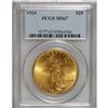 Image 3 : 1924 $20 MS67 PCGS. The lustrous, near-pristine surfac