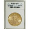 Image 1 : 1924-S $20 --Scratched--ANACS. MS60 Details. Boldly str