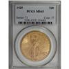 Image 1 : 1925 $20 MS65 PCGS. Well struck and highly lustrous, w
