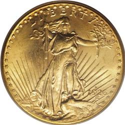 1926-D $20 MS64 PCGS. Ex: Brahin. Rich yellow-gold col