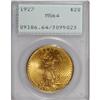 Image 1 : 1927 $20 MS64 PCGS. Blazing yellow-gold and lime luste