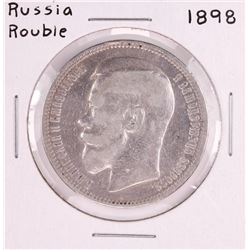 1898 Russia Rouble Silver Coin