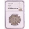Image 1 : 1934-S Walking Liberty Half Dollar Coin NGC VF20