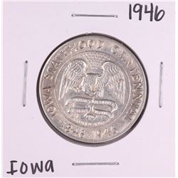 1946 Iowa Centennial Commemorative Half Dollar Coin