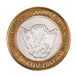 .999 Silver Stratosphere Las Vegas, Nevada $10 Casino Limited Edition Gaming Token