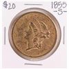 Image 1 : 1855-S Type 1 $20 Liberty Head Double Eagle Gold Coin