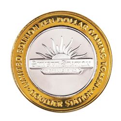 .999 Silver Boulder Station Hotel Casino Las Vegas, NV $10 Limited Casino Token