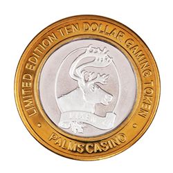 .999 Silver Palms Casino Las Vegas, NV $10 Casino Limited Edition Gaming Token