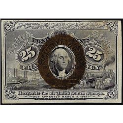 March 3, 1863 Twenty Five Cent Second Issue Fractional Note