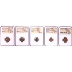 Lot of (5) Ancient Roman Empire Coins NGC Certified