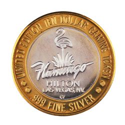 .999 Fine Silver Flamingo Casino Las Vegas, NV $10 Limited Edition Gaming Token