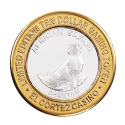 .999 Fine Silver El Cortez Hotel & Casino Las Vegas $10 Limited Edition Gaming Token