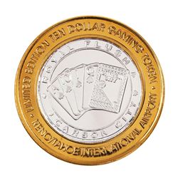 .999 Silver Reno Tahoe International Airport $10 Casino Limited Edition Gaming Token