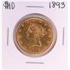 Image 1 : 1893 $10 Liberty Head Eagle Gold Coin