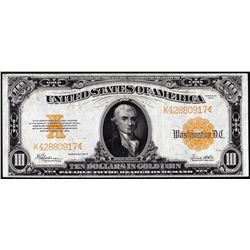 1922 $10 Gold Certificate Note