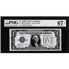 Image 1 : 1928B $1 Funnyback Silver Certificate Note Fr.1602 PMG Superb Gem Uncirculated 67EPQ
