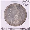 Image 1 : 1895-S $1 Morgan Silver Dollar Coin Mint Mark Removed