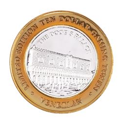 .999 Silver The Venetian Las Vegas Nevada $10 Casino Limited Edition Gaming Token