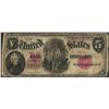Image 1 : 1907 $5 Woodchopper Legal Tender Note