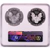 Image 2 : 2002 $1 American Silver Eagle Coin Set NGC MS69/PF69 Ultra Cameo