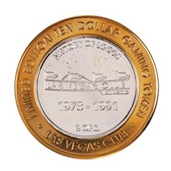 .999 Silver Las Vegas, Nevada Club $10 Casino Limited Edition Gaming Token