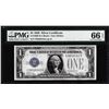 Image 1 : 1928 $1 Funnyback Silver Certificate Note Fr.1600 PMG Gem Uncirculated 66EPQ
