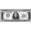 Image 1 : 1934 $500 Federal Reserve Note New York Light Green Seal