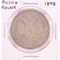 1898 Russia Rouble Silver Coin
