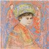 Image 2 : Edna Hibel (1917-2014) "Boy with Turban" Limited Edition Lithograph