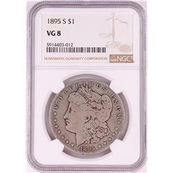 1895-S $1 Morgan Silver Dollar Coin NGC VG8