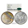 Image 1 : 1881-S $1 Morgan Silver Dollar Coin NGC MS62 CAC Amazing Toning