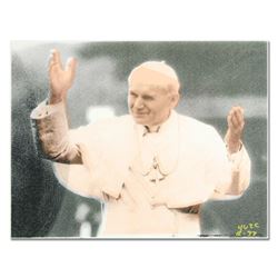 "Ringo" Daniel Funes "The Pope" Original Mixed Media On Canvas (Warhol Protégé)