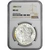 Image 2 : 1884-O $1 Morgan Silver Dollar Coin NGC MS62 Amazing Toning