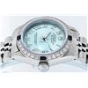 Image 8 : Rolex Ladies Stainless Steel Ice Blue Diamond & Sapphire Datejust Wristwatch