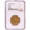 Image 1 : 1843/1843 VP-001 $10 Liberty Head Eagle Gold Coin NGC AU50