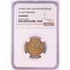 Image 1 : AH451-492 Ghaznavid Dinar A-1637 Ibrahim Gold Coin NGC Genuine