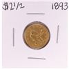 Image 1 : 1893 $2 1/2 Liberty Head Quarter Eagle Gold Coin